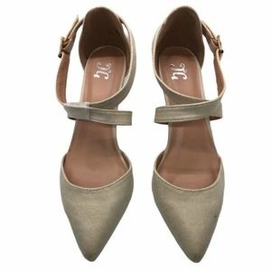 JG Journee Dara Dorsay Shoe Kitten Heel Adjustable